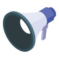 Megaphone icon, isometric style vector