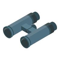 Binocular icon, isometric style vector