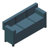 Outdoor sofa icon, isometric style vector