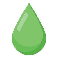 Juice lime drop icon, isometric style vector