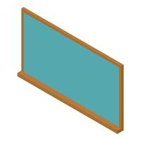 School green board icon, isometric style vector