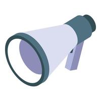 Megaphone icon, isometric style vector