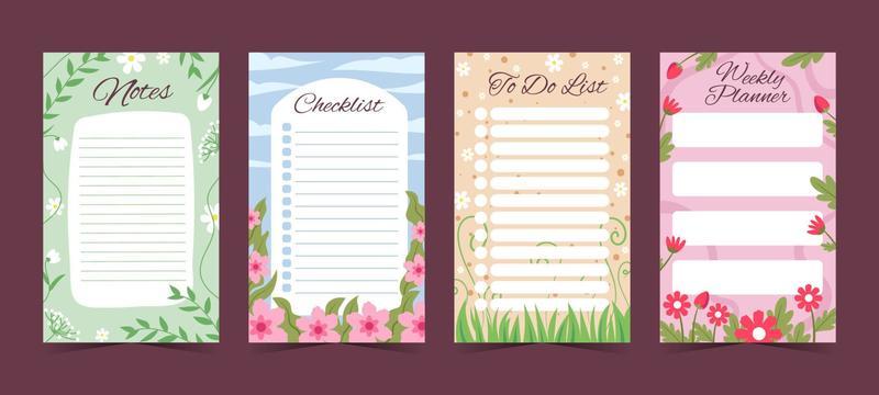 Spring Notes Template