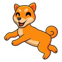 Cute shiba inu dog cartoon posing vector