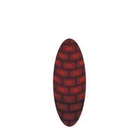 Thin pine cone icon, isometric style vector