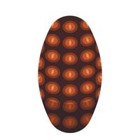 Fir tree cone icon, isometric style vector