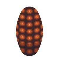 Fir tree cone icon, isometric style vector