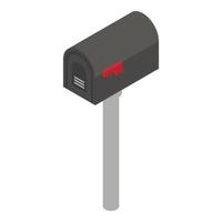 House mailbox icon, isometric style vector