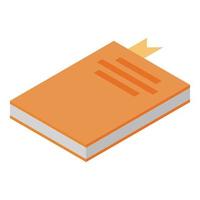 Book judge icon, isometric style vector