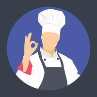 Trendy Amazing chef vector