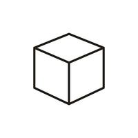 plantillas de diseño de símbolo de icono de caja vector