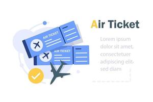 Modern airline travel boarding pass two tickets,Plane tickets vector pictogram. Airline boarding pass template