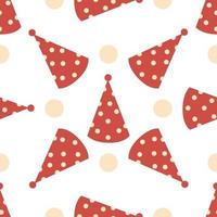 pattern of a red cap with a circle vector