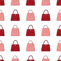 red and pink bag pattern vector