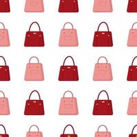 red and pink bag pattern vector