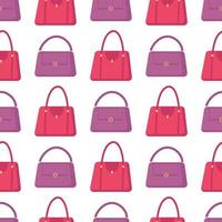 patrón de bolsas lilas y rosas vector