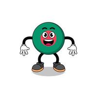 bangladesh flag cartoon with surprised gesture vector
