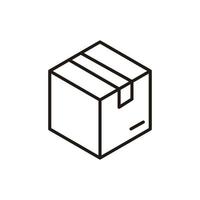 plantillas de diseño de símbolo de icono de caja vector