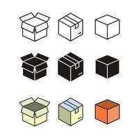 Box icon symbol design templates vector