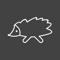 Unique Hedgehog Vector Line Icon