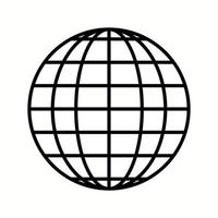 Unique Globe Vector Line Icon