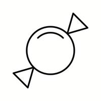 Unique Candy Vector Line Icon