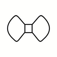 Unique Bow Tie Vector Line Icon