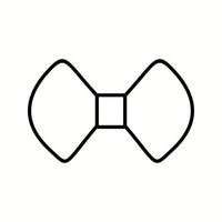 Unique Bow Tie Vector Line Icon