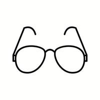 Unique Reading Glasses Vector Line Icon