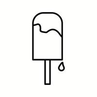 Unique Ice Lolly Vector Line Icon