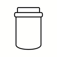 Unique Jam Bottle Vector Line Icon