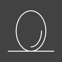 Unique Egg Vector Line Icon