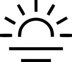 sun icon in white background, illustration of sun icon symbol in black on white background vector