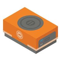 Modern projector icon, isometric style vector