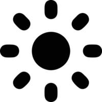 sun icon in white background, illustration of sun icon symbol in black on white background vector