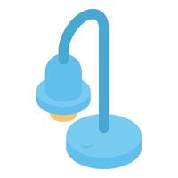 Desktop lamp icon, isometric style vector