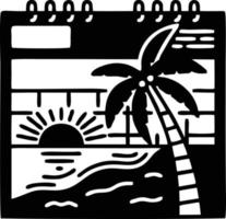 icono de sol en fondo blanco, ilustración del símbolo de icono de sol en negro sobre fondo blanco vector