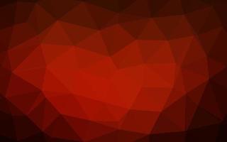 Dark Red, Yellow vector polygon abstract layout.