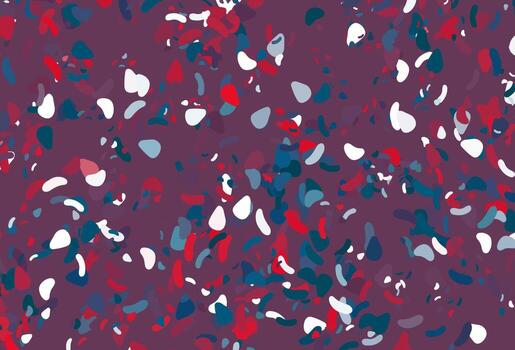 Light blue, red vector texture with random forms.