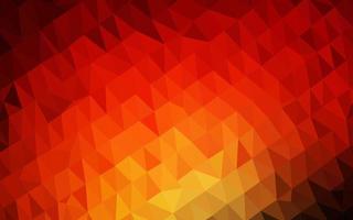 Dark Red, Yellow vector blurry triangle pattern.