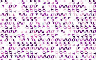 Light Purple vector backdrop with lines, triangles.