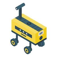 Hand farm robot icon, isometric style vector