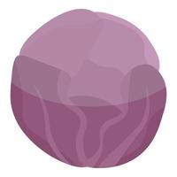 icono de col violeta, estilo isométrico vector