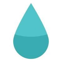 Water drop icon, isometric style vector