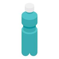 Water bottle icon, isometric style vector