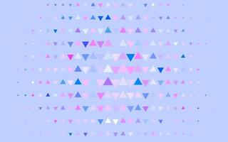 Light Pink, Blue vector pattern in polygonal style.