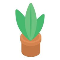 Room houseplant icon, isometric style vector