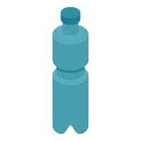 icono de botella de agua mineral, estilo isométrico vector