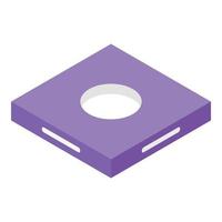 Wifi stand icon, isometric style vector