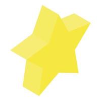 Star icon, isometric style vector